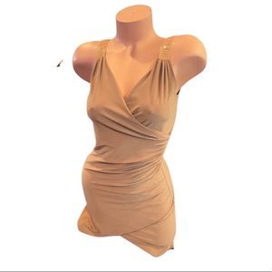 Unique Boutique Brand Bralay Tan Dress
